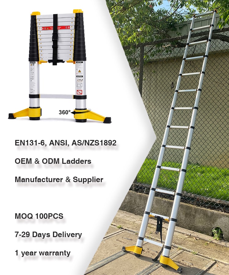 Wholesale aluminum telescopic ladder